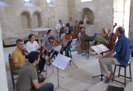 2012 09 16 Rptition des cordes  l'abbaye Saint-Hilaire - Vaucluse