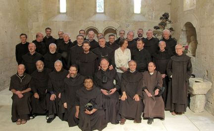 06.06.2013 - Carmes de la Province de Venise (Italie) à l'abbaye Saint-Hilaire