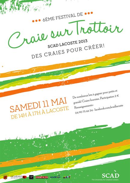 6ème Festival de Craie sur Trottoir de Lacoste - SCAD Lacoste