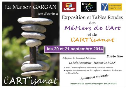 L'ART'isanat - Maison Gargan - Gargas - 20-21.09.2014