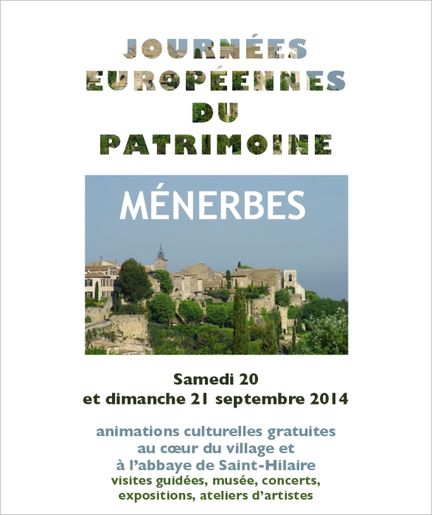 Journes du patrimoine - Mnerbes - 20-21.09.2014