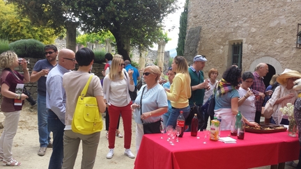 Visite de l'abbaye  l'occasion des journes du Jumelage Mnerbes-Grinzane Cavour, les 23 et 24 mai 2015