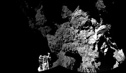 ESA - La comte Tchouri vue depuis le robot Philae