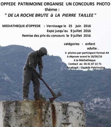 Concours photo : De la roche brute  la pierre taille - OPPEDE