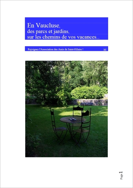 En Vaucluse des parcs et jardins sur les chemins de vos vacances