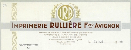 Imprimerie Rullière Frère, Avignon
