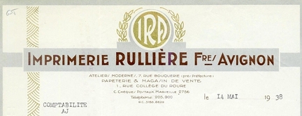 Imprimerie Rullire Frre, Avignon