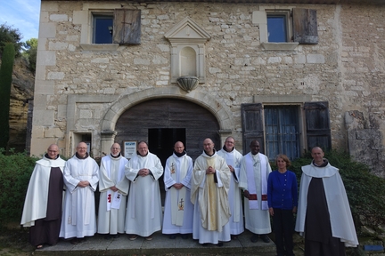 2018.11.08 Visite de l'abbaye Saint-Hilaire par les frres carmes de la communaut de Montpellier