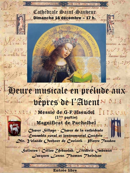 16.12.2018 - Concert du Chœur Sillage et du Chœur de la Cathrale, associs  l'ensemble vocal et instrumental Gaudete  la cathdrale Saint-Sauveur, Aix-en-Provence - Bouches-du-Rhne