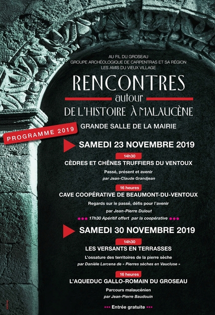 2019 11 23 - 7e Rencontres autour de l'histoire  Malaucne