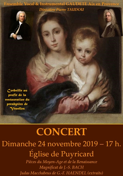 24 11 2019 - Concert de l'ensemble vocal et instrumental Gaudete  l'glise Notre-Dame-de-l'Assomption de Puyricard (Bouches-du-Rhne)