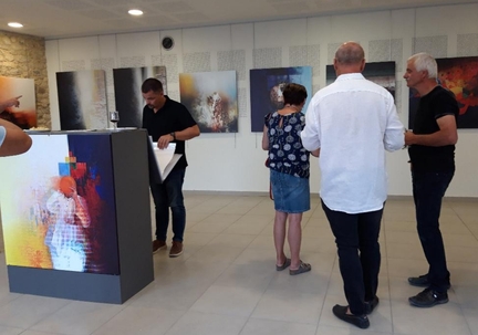 Exposition de Pierre Quertinmont  Gigondas (Vaucluse), du 12.09 au 17.09.2019