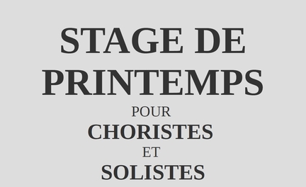 28/04 au 04/05/2025 - Choeur du Luberon - Stage de Printemps pour choristes et solites  l'abbaye Saint-Hilaire