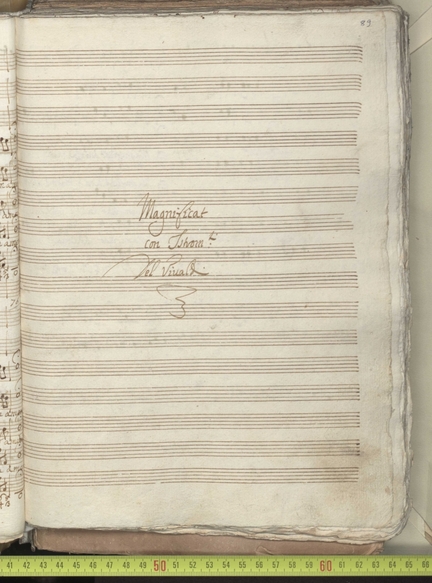 Dj / Don Antonio Vivaldi / Opere Sacre, e Concerti / Tomo V, Magnificat RV610, Carta: 89r