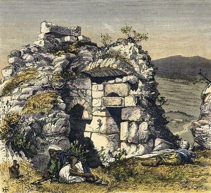 Mount Carmel from the Castle at Sefuriyeh, the Sepphoris of Josephus