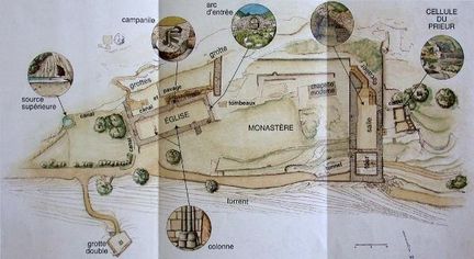 Plan du couvent médiéval