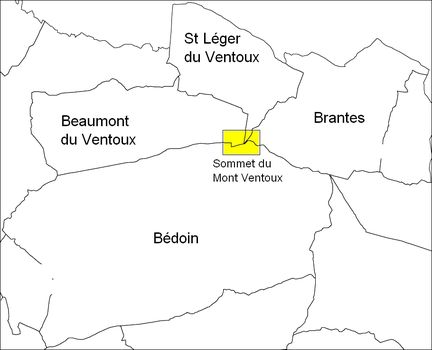 Mont Ventoux - Communes de Beaumont-du-Ventoux, Bdoin, Brantes et Saint-Lger-du-Ventoux