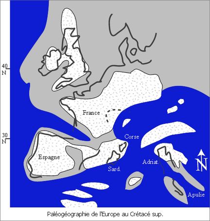 Palogographie de l'Europe au Crtac sup. - J-F Moyen