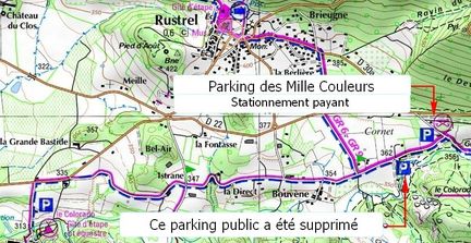 Parkings du Colorado Provenal - Rustrel