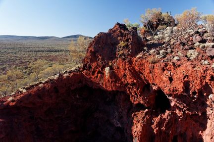 Wilgie Mia est une mine d'ocre dans la chane de Weld en Australie occidentale