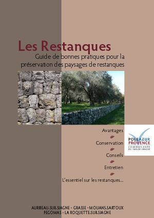 Guide de bonnes pratiques pour la prservation des paysages de restanques - Communaut d'agglomration Ple Azur Provence