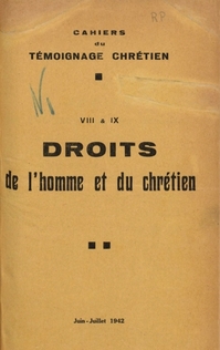 Cahier du Tmoignage chrtien - 1942/06 (n 8 et 9)
