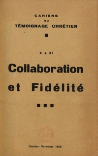 Cahier du Tmoignage chrtien - 1942/10 (n 10 et 11)