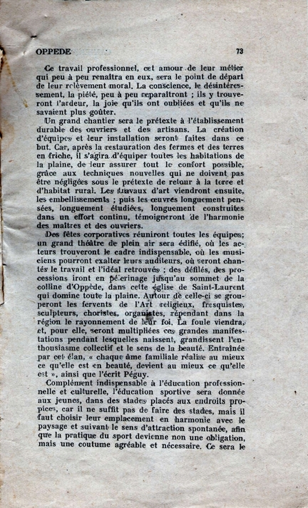 Bernard Zehrfuss, Oppde, essais de renaissance, Cahiers du Sud, n 232, fvrier 1941