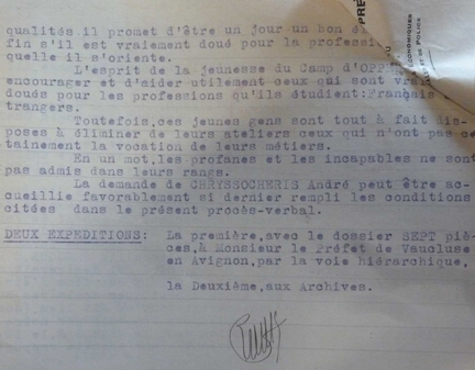 Procs-verbal de la Brigade de Gendarmerie de Lumires, 17 dcembre 1940