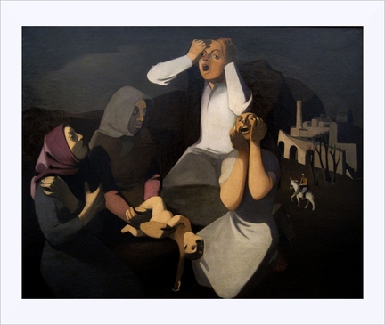 L'enfant mort - Robert Humblot, 1936, peiture  l'huile, Muse d'Art moderne de la Ville de Paris