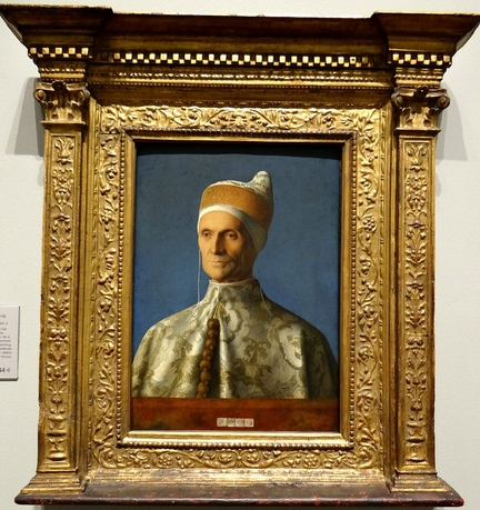 Le doge Leonardo Loredan (1501-1502), huile sur panneau bois, 61,6 x 45,1 cm, National Gallery, Londres - Grande-Bretagne