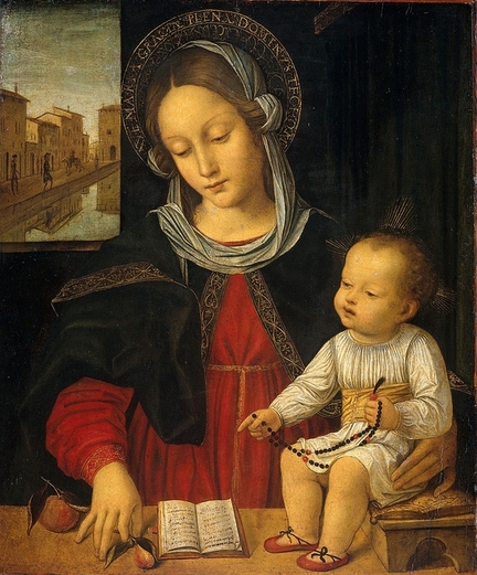 Vierge  l'Enfant (1500-1523), huile sur panneau bois, Rijksmuseum, Amsterdam - Pay-Bas