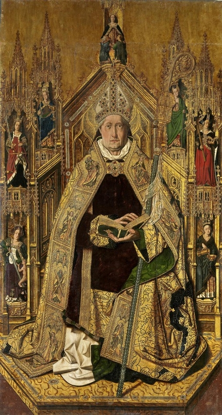 Retable de San Domingo de Silos (1474-1477), huile sur bois, 242 x 134 cm, Muse du Prado, Madrid - Espagne