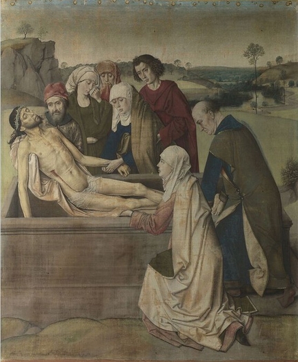 La Dposition (vers 1450), tempera sur toile de lin, 87,5 x 73,6 cm, National Gallery, Londres - Grande-Bretagne