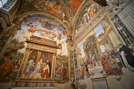Chapelle Carafa, glise Santa Maria sopra Minerva (Sainte Marie de la Minerve), fresque (1488-1493), Rome - Italie