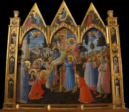 La Descente de Croix (1432-1434), tempera sur bois, 176 x 185 cm, Muse national San Marco, Florence - Italie
