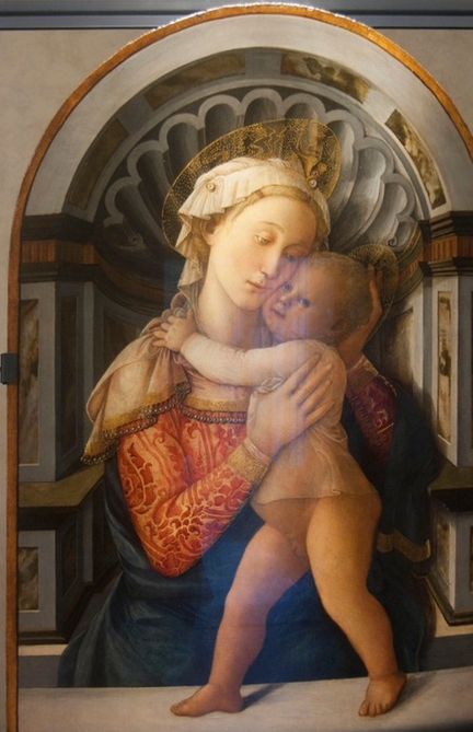 Vierge  l'enfant (1466-1469), tempera sur panneau bois, 115 x 71 cm, Palazzo Medici Ricacardi, Florence - Italie