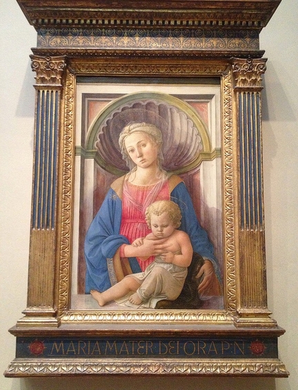 Vierge  l'enfant (1440), tempera sur bois, 79 x 52 cm, National Gallery of Art, Washington - USA
