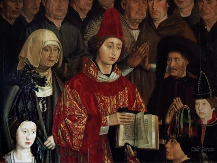 Panneau dit des Infants du polyptyque de saint-Vincent, matre-autel de la cathdrale de Lisbonne (v.1469), technique mixte sur bois, 206 x 128 cm, Museu Nacional de Arte Antiga, Lisbonne - Portugal