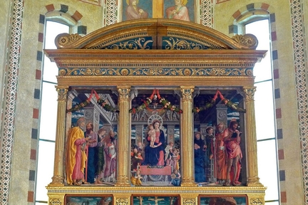 Retable polyptyque de San Zeno (1457-1460), tempera sur panneau bois, basilique San Zeno, Vrone - Italie
