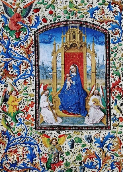 Livre d'Heures de Marie de Bourgogne (1467-1480), 225 x 163 mm, Codex Vindobonensis 1857, Bibliothque nationale autrichienne, Vienne - Autriche