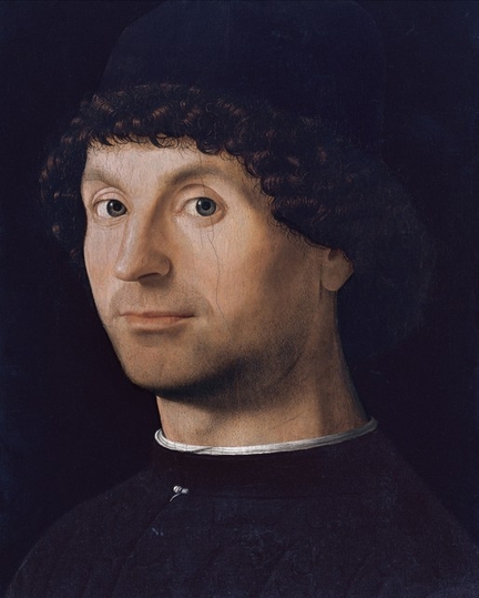Portrait d'un homme (1472-1476), huile sur bois, 27,5 x 21 cm, Muse Thyssen-Bornemisza, Madrid - Espagne