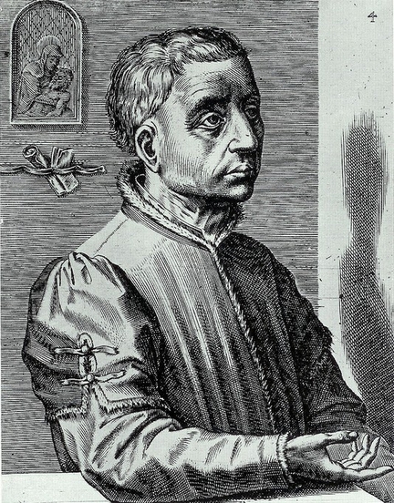 Portrait de Rogier van der Weyden par Cornelis Cort, 1572