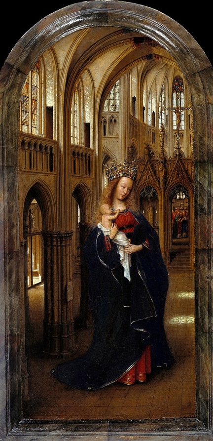 La Vierge  l'enfant dans l'glise (1438-1440), Gemldegalerie, Berlin - Allemagne
