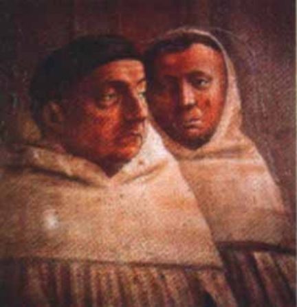 Masaccio - Saint Pierre en chaire, dtail - Chapelle Brancacci  Santa Maria del Carmine, Florence