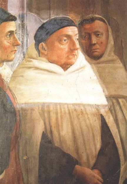 Masaccio - Saint Pierre en chaire, dtail - Chapelle Brancacci  Santa Maria del Carmine, Florence