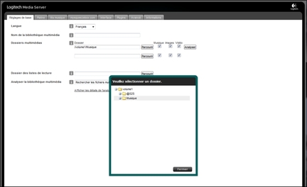 Logitech Media Server Rglages de base Dossier