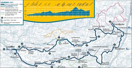 Le tour du Luberon en vlo - itinraire