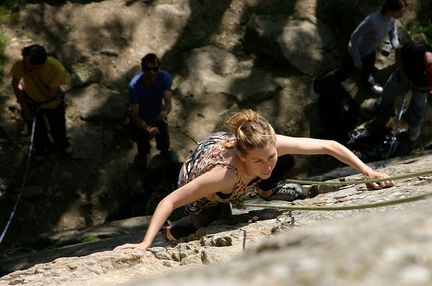 L'escalade libre au fminin