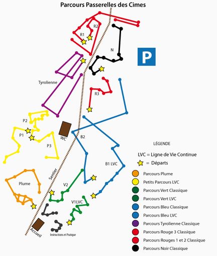 Passerelles des Cimes, parcours ariens en fort - 84800 Lagnes